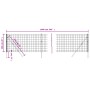Cerca de alambre de acero galvanizado verde 1x10 m de vidaXL, Paneles de vallas - Ref: Foro24-154081, Precio: 74,33 €, Descue...