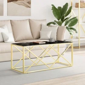 Stainless steel and glass coffee table 110x45x45 cm by vidaXL, Coffee table - Ref: Foro24-349964, Price: 155,55 €, Discount: %