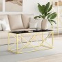 Mesa de centro acero inoxidable y vidrio 110x45x45 cm de vidaXL, Mesas de centro - Ref: Foro24-349964, Precio: 157,99 €, Desc...