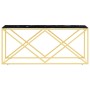 Mesa de centro acero inoxidable y vidrio 110x45x45 cm de vidaXL, Mesas de centro - Ref: Foro24-349964, Precio: 157,99 €, Desc...