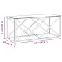 Mesa de centro acero inoxidable y vidrio 110x45x45 cm de vidaXL, Mesas de centro - Ref: Foro24-349964, Precio: 157,99 €, Desc...