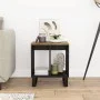 Mesa auxiliar madera maciza mango y tecnológica 40x31x46 cm de vidaXL, Mesitas de noche - Ref: Foro24-350647, Precio: 36,48 €...