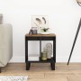 Mesa auxiliar madera maciza mango y tecnológica 40x31x46 cm de vidaXL, Mesitas de noche - Ref: Foro24-350647, Precio: 41,12 €...