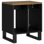 Mesa auxiliar madera maciza mango y tecnológica 40x31x46 cm de vidaXL, Mesitas de noche - Ref: Foro24-350647, Precio: 36,48 €...