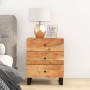 Mesita de noche madera acacia madera contrachapada 50x33x62 cm de vidaXL, Mesitas de noche - Ref: Foro24-350661, Precio: 170,...