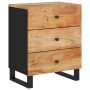 Mesita de noche madera acacia madera contrachapada 50x33x62 cm de vidaXL, Mesitas de noche - Ref: Foro24-350661, Precio: 170,...