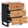 Mesita de noche madera acacia madera contrachapada 50x33x62 cm de vidaXL, Mesitas de noche - Ref: Foro24-350661, Precio: 170,...