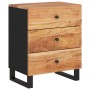Mesita de noche madera acacia madera contrachapada 50x33x62 cm de vidaXL, Mesitas de noche - Ref: Foro24-350661, Precio: 170,...