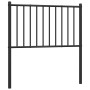 Cabecero de metal negro 100 cm de vidaXL, Cabeceros y pies de cama - Ref: Foro24-350893, Precio: 25,97 €, Descuento: %