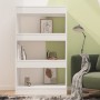Estantería/divisor madera ingeniería blanco brillo 60x30x103 cm en Librerías y estanterías | Comprar online en Foru.es