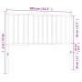 Cabecero de metal negro 100 cm de vidaXL, Cabeceros y pies de cama - Ref: Foro24-350893, Precio: 25,97 €, Descuento: %