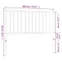 Cabecero de metal negro 100 cm de vidaXL, Cabeceros y pies de cama - Ref: Foro24-350893, Precio: 25,54 €, Descuento: %