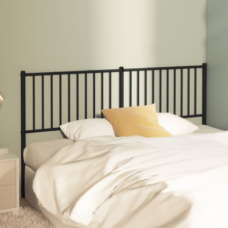 Cabecero de metal negro 160 cm de vidaXL, Cabeceros y pies de cama - Ref: Foro24-350899, Precio: 36,92 €, Descuento: %