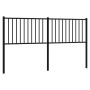 Cabecero de metal negro 160 cm de vidaXL, Cabeceros y pies de cama - Ref: Foro24-350899, Precio: 36,92 €, Descuento: %