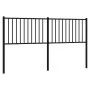 Cabecero de metal negro 160 cm de vidaXL, Cabeceros y pies de cama - Ref: Foro24-350899, Precio: 36,28 €, Descuento: %