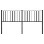 Cabecero de metal negro 160 cm de vidaXL, Cabeceros y pies de cama - Ref: Foro24-350899, Precio: 36,92 €, Descuento: %