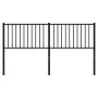 Cabecero de metal negro 160 cm de vidaXL, Cabeceros y pies de cama - Ref: Foro24-350899, Precio: 36,28 €, Descuento: %