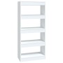 Estantería/divisor madera contrachapada blanco 60x30x135 cm en Librerías y estanterías | Comprar online en Foru.es