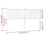 Cabecero de metal negro 160 cm de vidaXL, Cabeceros y pies de cama - Ref: Foro24-350899, Precio: 36,92 €, Descuento: %