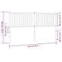 Cabecero de metal negro 160 cm de vidaXL, Cabeceros y pies de cama - Ref: Foro24-350899, Precio: 36,28 €, Descuento: %