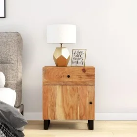 Acacia wood bedside table plywood 50x33x60 cm by vidaXL, Nightstands - Ref: Foro24-350657, Price: 112,41 €, Discount: %