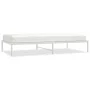 Estructura de cama de metal blanca 107x203 cm de vidaXL, Camas y somieres - Ref: Foro24-350909, Precio: 67,93 €, Descuento: %