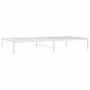 Estructura de cama de metal blanca 107x203 cm de vidaXL, Camas y somieres - Ref: Foro24-350909, Precio: 67,93 €, Descuento: %