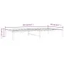 Estructura de cama de metal blanca 107x203 cm de vidaXL, Camas y somieres - Ref: Foro24-350909, Precio: 67,93 €, Descuento: %
