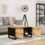 Couchtisch aus massivem Mangoholz und Sperrholz, 80 x 50 x 40 cm von vidaXL, Couchtisch - Ref: Foro24-350636, Preis: 74,64 €,...