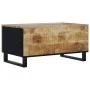 Couchtisch aus massivem Mangoholz und Sperrholz, 80 x 50 x 40 cm von vidaXL, Couchtisch - Ref: Foro24-350636, Preis: 74,64 €,...