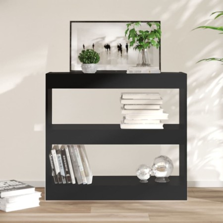 Estantería/divisor de espacios negro 80x30x72 cm en Librerías y estanterías | Comprar online en Foru.es
