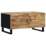 Couchtisch aus massivem Mangoholz und Sperrholz, 80 x 50 x 40 cm von vidaXL, Couchtisch - Ref: Foro24-350636, Preis: 74,64 €,...