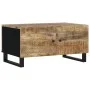 Couchtisch aus massivem Mangoholz und Sperrholz, 80 x 50 x 40 cm von vidaXL, Couchtisch - Ref: Foro24-350636, Preis: 74,64 €,...