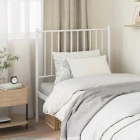 Cabecero de metal blanco 80 cm de vidaXL, Cabeceros y pies de cama - Ref: Foro24-350958, Precio: 21,22 €, Descuento: %
