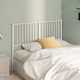 Cabecero de metal blanco 140 cm de vidaXL, Cabeceros y pies de cama - Ref: Foro24-350964, Precio: 32,94 €, Descuento: %