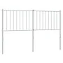 White metal headboard 140 cm by vidaXL, Headboards and footboards - Ref: Foro24-350964, Price: 32,37 €, Discount: %