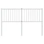 White metal headboard 140 cm by vidaXL, Headboards and footboards - Ref: Foro24-350964, Price: 32,37 €, Discount: %