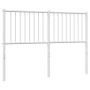 Cabecero de metal blanco 140 cm de vidaXL, Cabeceros y pies de cama - Ref: Foro24-350964, Precio: 32,94 €, Descuento: %