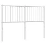 White metal headboard 140 cm by vidaXL, Headboards and footboards - Ref: Foro24-350964, Price: 32,37 €, Discount: %