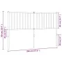 Cabecero de metal blanco 140 cm de vidaXL, Cabeceros y pies de cama - Ref: Foro24-350964, Precio: 32,37 €, Descuento: %