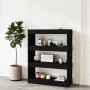 Estantería/divisor madera contrachapada negro 80x30x103 cm en Librerías y estanterías | Comprar online en Foru.es