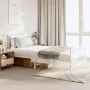 Metal bed frame with headboard and footboard white 107x203 cm by vidaXL, Beds and slatted bases - Ref: Foro24-350945, Price: ...