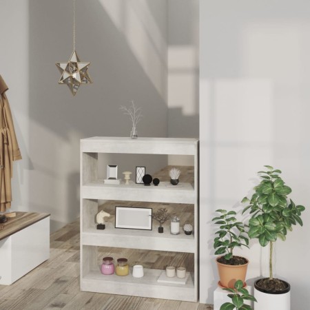 Estantería madera contrachapada gris hormigón 80x30x103 cm en Librerías y estanterías | Comprar online en Foru.es