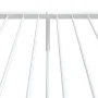 Estructura cama metal con cabecero y pie cama blanca 107x203 cm de vidaXL, Camas y somieres - Ref: Foro24-350945, Precio: 84,...