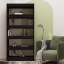 Estantería/divisor madera de ingeniería negro 80x30x166 cm en Librerías y estanterías | Comprar online en Foru.es