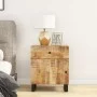 Mesita de noche madera mango madera contrachapada 50x33x60 cm de vidaXL, Mesitas de noche - Ref: Foro24-350656, Precio: 86,32...