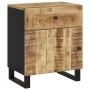 Mesita de noche madera mango madera contrachapada 50x33x60 cm de vidaXL, Mesitas de noche - Ref: Foro24-350656, Precio: 86,32...
