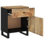 Mesita de noche madera mango madera contrachapada 50x33x60 cm de vidaXL, Mesitas de noche - Ref: Foro24-350656, Precio: 81,23...
