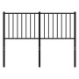 Cabecero de metal negro 120 cm de vidaXL, Cabeceros y pies de cama - Ref: Foro24-350895, Precio: 29,11 €, Descuento: %