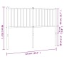 Cabecero de metal negro 120 cm de vidaXL, Cabeceros y pies de cama - Ref: Foro24-350895, Precio: 29,11 €, Descuento: %